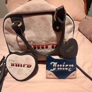 Juicy Couture Pink and Blue Accessory Trio